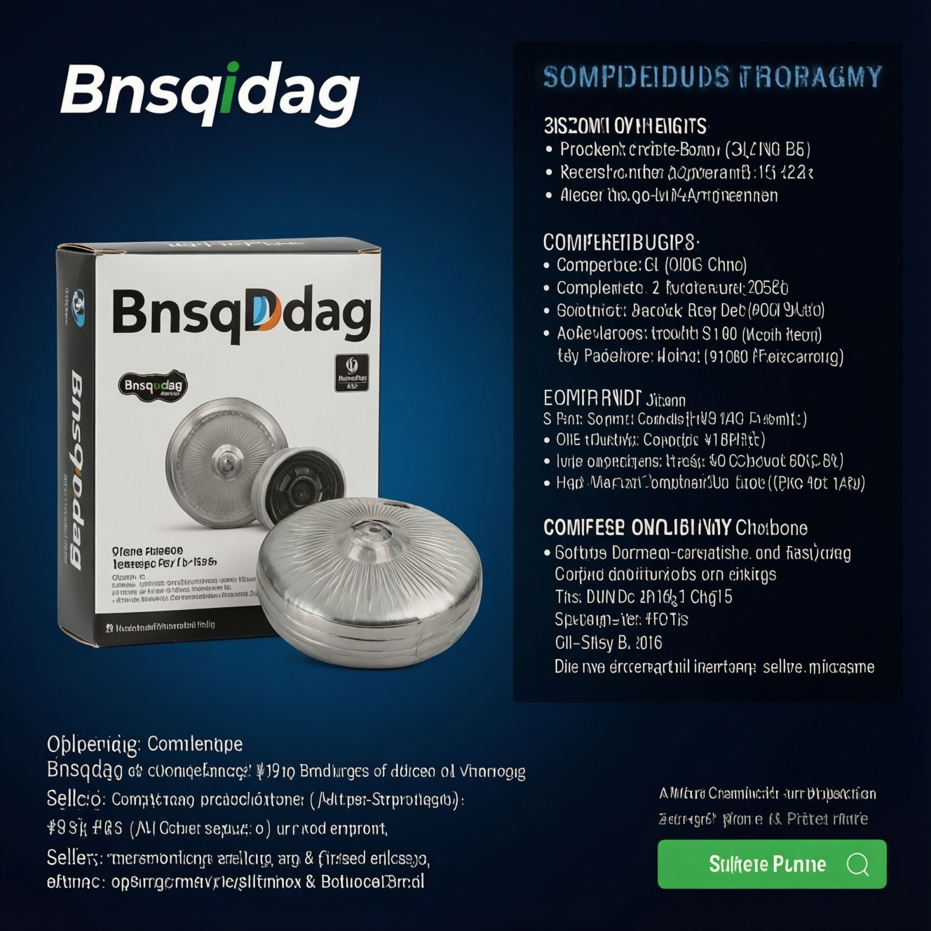Bnsqdag: характеристики, цена, заказ и условия покупки продукта